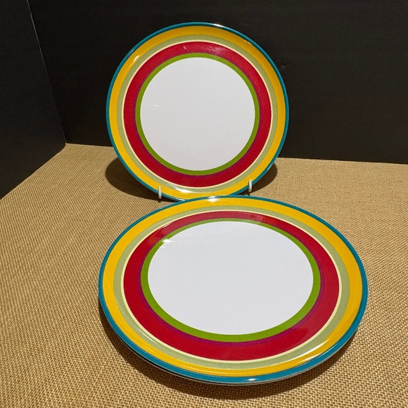 World Market Melamine Plates+ Serving Tray 5 Piece BBQ Pool Summer Casual Picnic - Picture 1 of 9